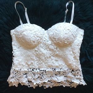 White lace top